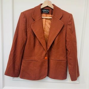 Vintage Adolfo International Wool Blazer Ladies 4